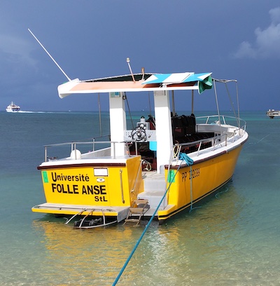 Bateau, escalier arrière